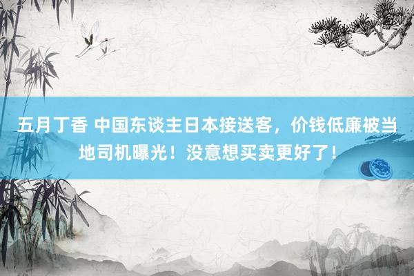 五月丁香 中国东谈主日本接送客，价钱低廉被当地司机曝光！没意想买卖更好了！