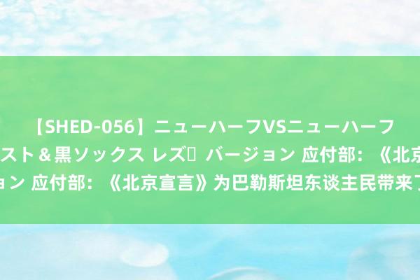 【SHED-056】ニューハーフVSニューハーフ 不純同性肛遊 3 黒パンスト＆黒ソックス レズ・バージョン 应付部：《北京宣言》为巴勒斯坦东谈主民带来了珍爱但愿