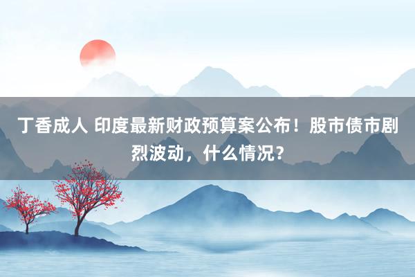 丁香成人 印度最新财政预算案公布！股市债市剧烈波动，什么情况？