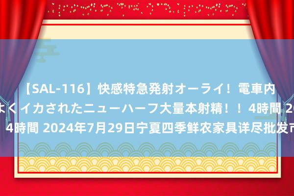 【SAL-116】快感特急発射オーライ！電車内で痴漢集団に気持ちよくイカされたニューハーフ大量本射精！！4時間 2024年7月29日宁夏四季鲜农家具详尽批发市集价钱行情