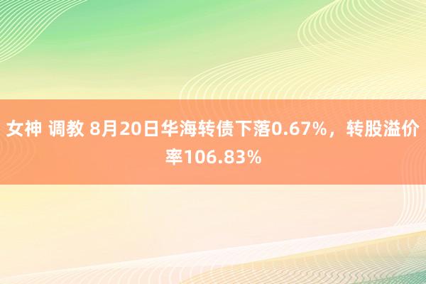 女神 调教 8月20日华海转债下落0.67%，转股溢价率106.83%