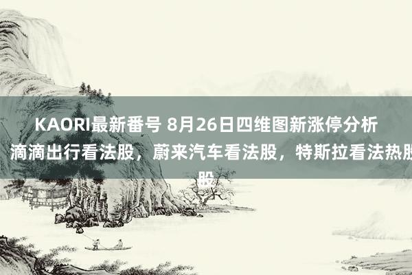 KAORI最新番号 8月26日四维图新涨停分析：滴滴出行看法股，蔚来汽车看法股，特斯拉看法热股