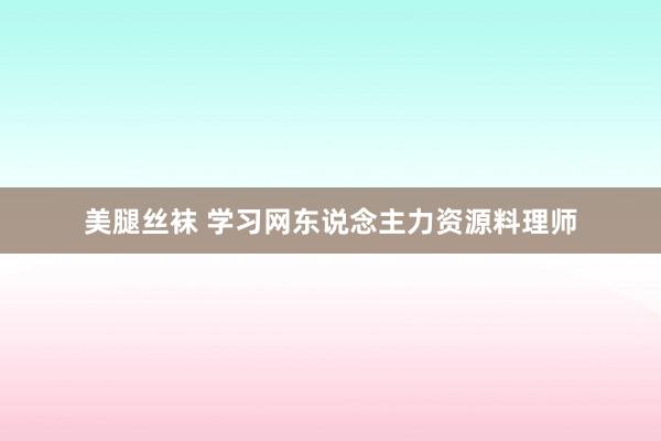 美腿丝袜 学习网东说念主力资源料理师